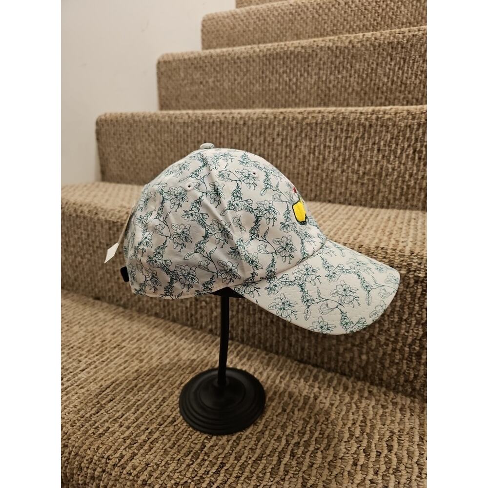 NWT MASTERS Golf Ladies Fit Green and White Floral HAT PGA Augusta National - Picture 4 of 11